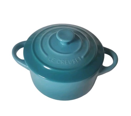 Le Creuset Stoneware Mini Round Cocotte, 8 oz., Caribbean