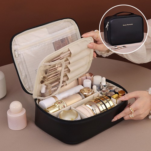 Portable Travel Cosmetic Bag Large Capacity Waterproof Toiletry Bag Storage B AT - Photo 13/16
