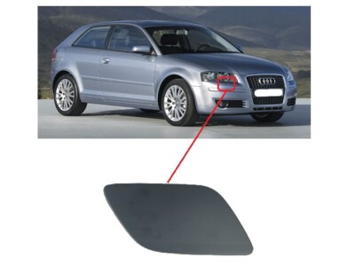 Für Audi A3 (8P) 5D 2004-2008 Vorne Scheinwerfer Scheiben Deckel Grundiert Right