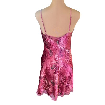 chinese dress ladies Whitney Lace Trim Satin Effect Mini Dress Burgundy / Xs