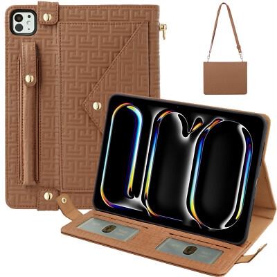 For Apple iPad 11th(A16) 2025/Pro 13/11/12.9  Mini Leather Folio Stand Case Bag
