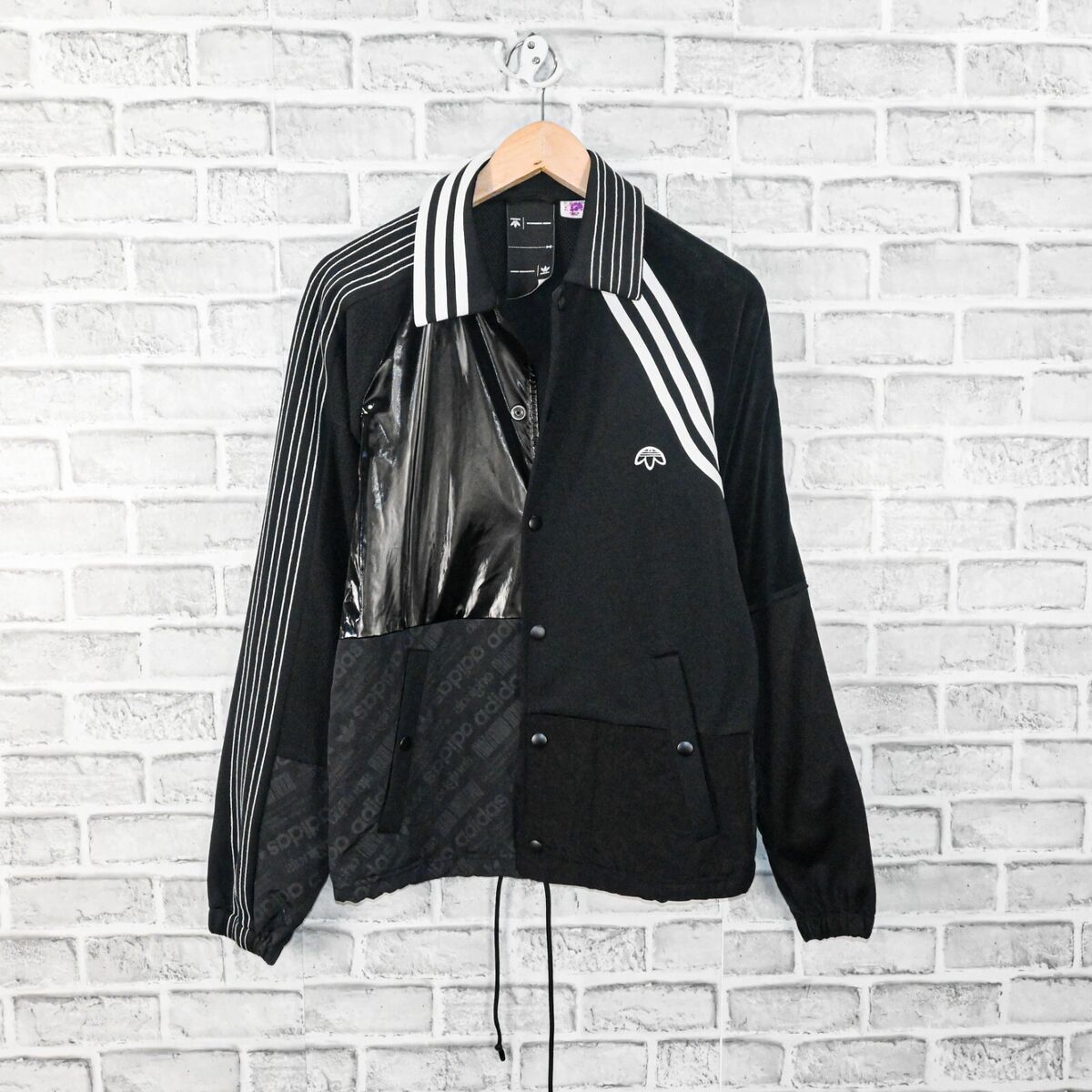 Adidas Originals x Alexander Wang Patch TP Jacket in Black Adidas Originals x Alexander Wang Patch TP Jacket in Black