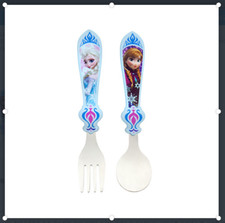  Disney Store Authentic Anna and Elsa Flatware - New