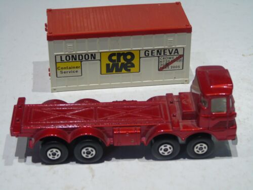 Lesney Matchbox Super Kings K-24 containers truck England 1976 Container crowe