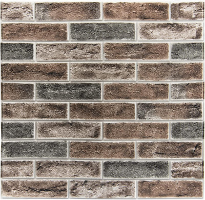 20-Pack 3D Faux Brick Peel and Stick Wall Panels - Gray Brown Waterproof Foam
