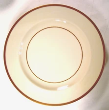 Theo Haviland Limoges Ivory Dinner Plate White Center Gold Verge Trim H855