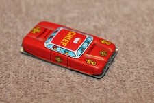 Minty Vintage Tin Fire Command Chief Toy Car, Made in Japan