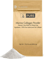 Marine Collagen Powder 1 Lb Natural  Unflavored, Protein Peptides, Reseala...