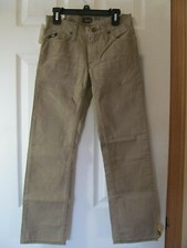 NWT Boy's VANS OFF THE WALL SLIMBO SLIM STRAIGHT FIT PANTS size 10 Tan Dirt
