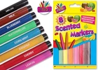 8 SCENTED MARKERS SCENTED FELT TIP PENS SMELL PENS FRUIT SMELLY PENS FRAGRANCE