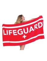 Lifeguard Cotton Beach Towel on sale Lifeguard Cotton Beach Towel on sale
