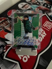 Logan Gilbert 2018 Leaf Metal Draft Baseball Green Wave Autograph BA-LG1 3/5