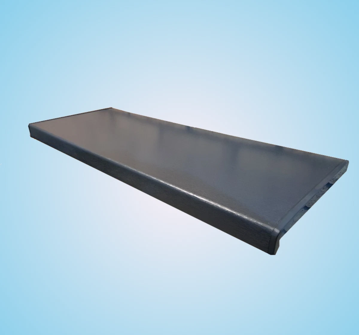 Appui De Fenêtre PVC Couleur Noyer - Sur Mesure 20mm D'épaisseur - Neuf Avec Embouts