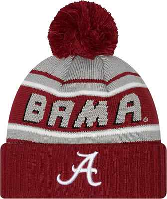 University of Alabama NCAA NEW ERA CHEER KNIT BEANIE POM