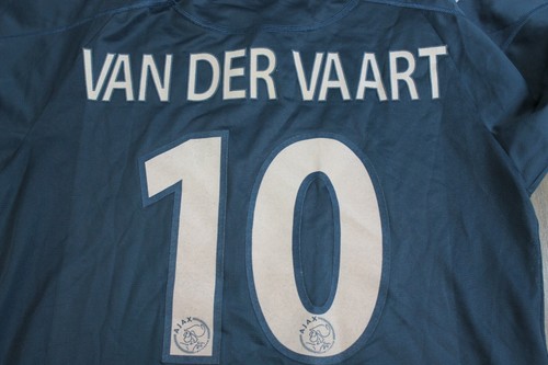 Maglietta calcio Ajax maglia calcio adulti 2003 2004 taglia L #10 VAN DER VAART - Foto 10 di 12
