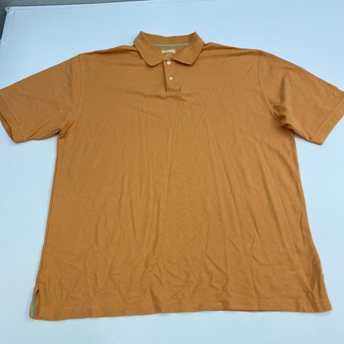 Joseph & Feiss Polo Shirt Men's Size 2XL Short Sleeve Orange Classic Fit Cotton - Picture 3 of 8