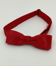 Bright Red PRE-TIED BOW TIE Adjustable Neck 4.25  X 1.25  