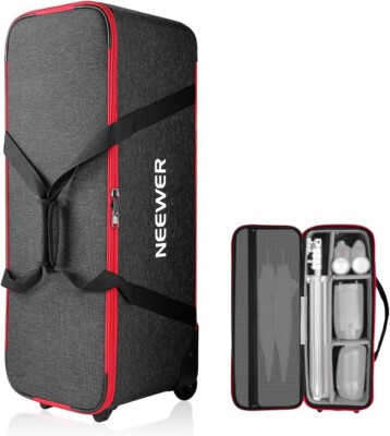 NEEWER PB009  37.8''x15.3''x12.2'Tripod Rolling Bag for Photo Studio Equipment
