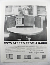 1962 General Electric Print Ad ~ New FM Stereo Radio!