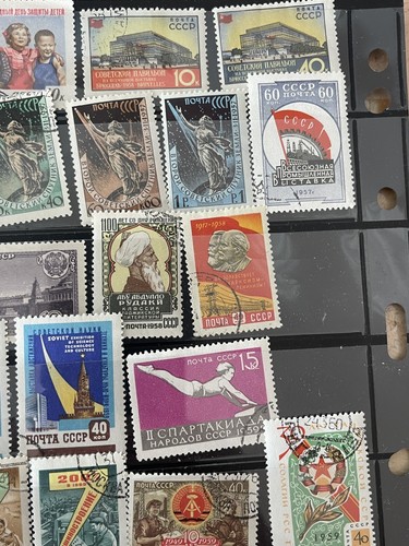 1950-1959, USSR-Soviet Union/RUSSIA. 1 Stock Pages With 75 Stamps - Picture 8 of 11