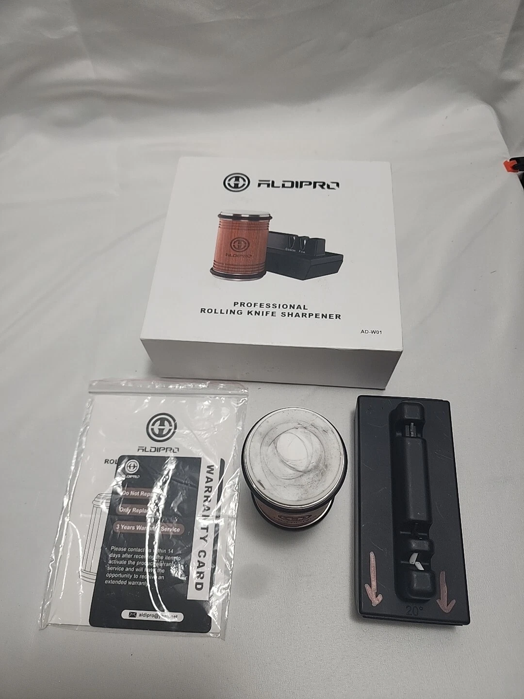ALDIPRO Rolling Knife Sharpener - Knife Sharpening Kit with Diamond & Ceramic Di