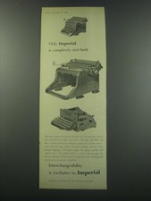 1957 Imperial 66 Typewriter Ad - Only Imperial is completely unit-built thumbnail