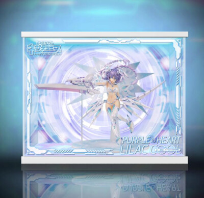 Hyperdimension Neptunia Purple Heart Lilac Cool 1/7 Figure Display Case+Light