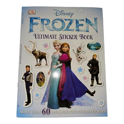 2013 Disney Frozen Ultimate Sticker Book NEW OLD STOCK More Than 60 Reusable
