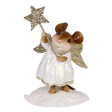 Wee Forest Folk BRIGHTEST STAR!, WFF# M-718, Christmas Mouse, Issued 2021