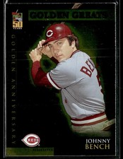 2001 Topps #GA5 Johnny Bench Golden Anniversary Reds 3303J