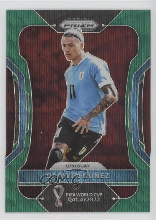 2022 Panini Prizm World Cup Qatar Green Wave Darwin Nunez Núñez #273 11we