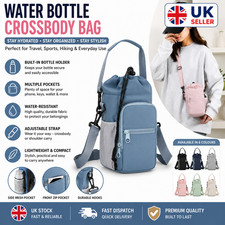 Portable Insulated Water Bottle Carrier Bag Holder Pouch with Adjustable Strap