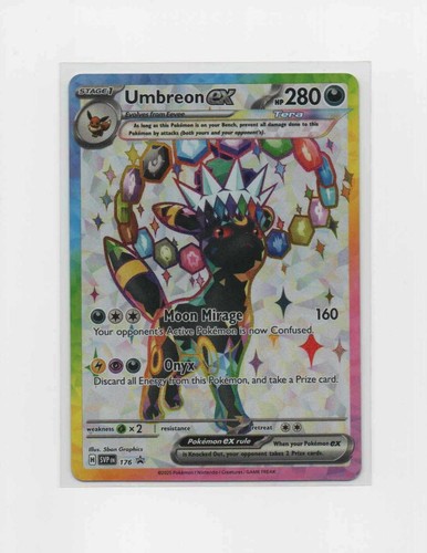 Umbreon ex SVP 176 Holo Promo Scarlet & Violet Promo Pokemon Near Mint