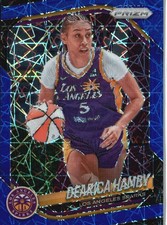 2025 Panini Prizm WNBA #39 Dearica Hamby Blue Velocity Prizms