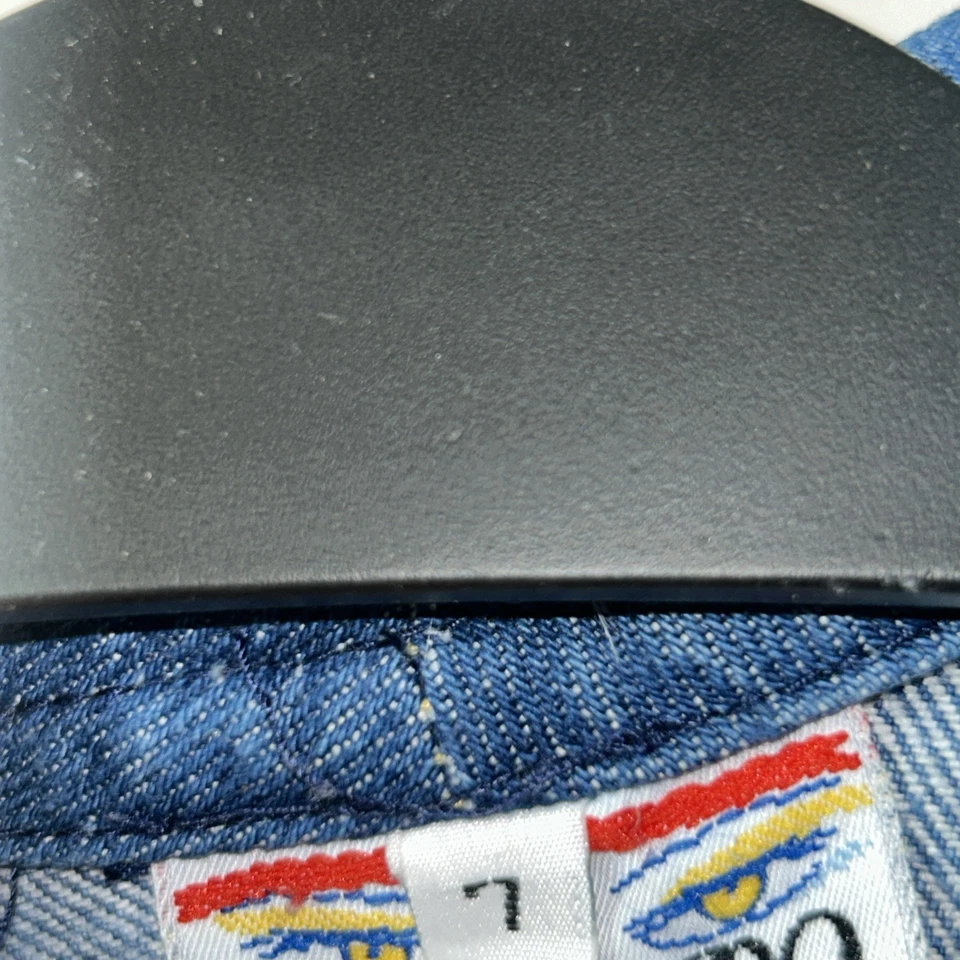 Vestido Jean Vintage Contempo Informal Talla 7 Con Hombreras, Pocas Costuras Fla Foto 4 de 4