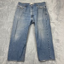 Vtg Levi's 550 Jeans Mens 40x30 Blue Denim Distressed Relaxed Fit Straight Leg