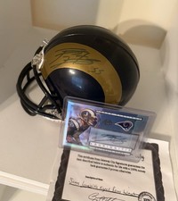 james laurinaitis auto combo. Rams Mini Helmet & Topps RC Auto Rams 134/850