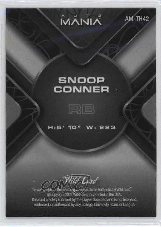2022 Mania Triangle Scribbles Blue Lazers /5 Snoop Conner Rookie Auto RC - Image 2 of 2