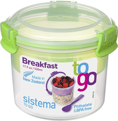 #ad #ad Sistema Breakfast TO GO Food Storage Container W Compartments amp; Spoon 530ml. $12.87