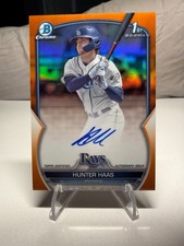 2023 Bowman Draft Chrome Hunter Haas Orange Refractor Auto 1st - #CPA-HHA
