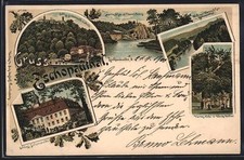 Lithographie Lichtenwalde /Zschopauthal, Schl...