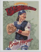 1994 Donruss Box Topper Diamond Kings Jumbo /10000 Brian Harper #DK-6 7at