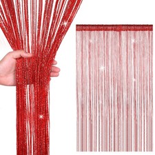 String Curtain Panels Door Fly Screen Room Divider Net Hanging Glitter Curtains