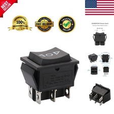DPDT Momentary Rocker Switch ON-Off-ON,6-Pin 3 Position Snap-in Toggle Switch...