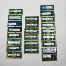 Lot of 23 Mixed Brand Speed 16GB DDR4 SODIMM PC4-2400T  Laptop RAM Memory