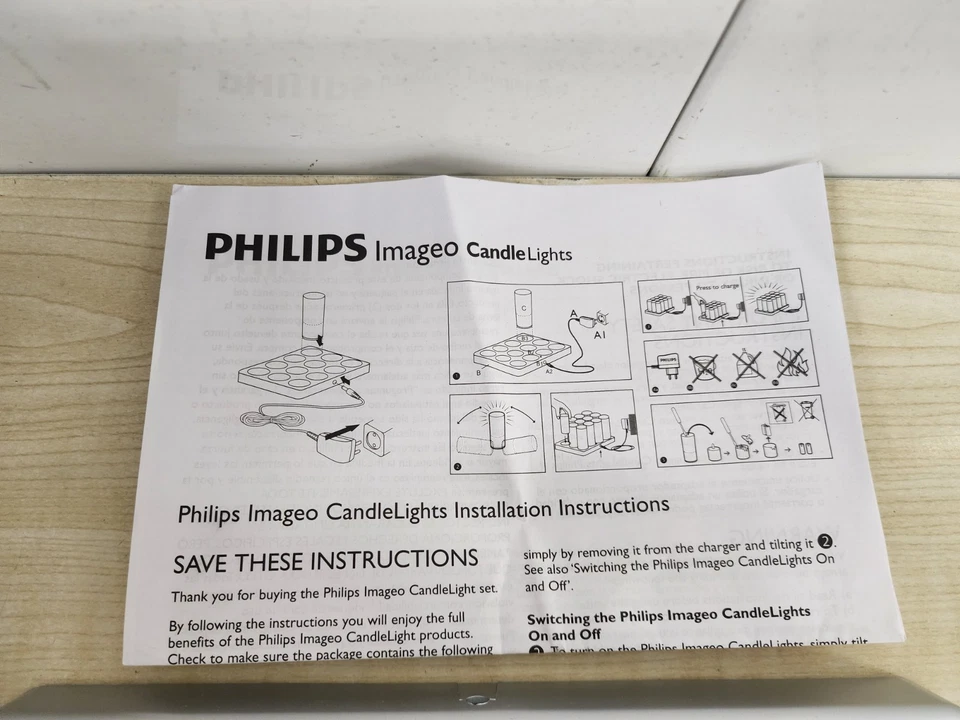 Luces de vela recargables Philips Imageo (juego de 12), carga cinética Seiko Foto 4 de 4
