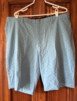 ADIDAS Shorts Ultimate365 Mens 40 Pine Print 10" Hazy Blue Golf, MSRP $ 75 - Image 1 of 4