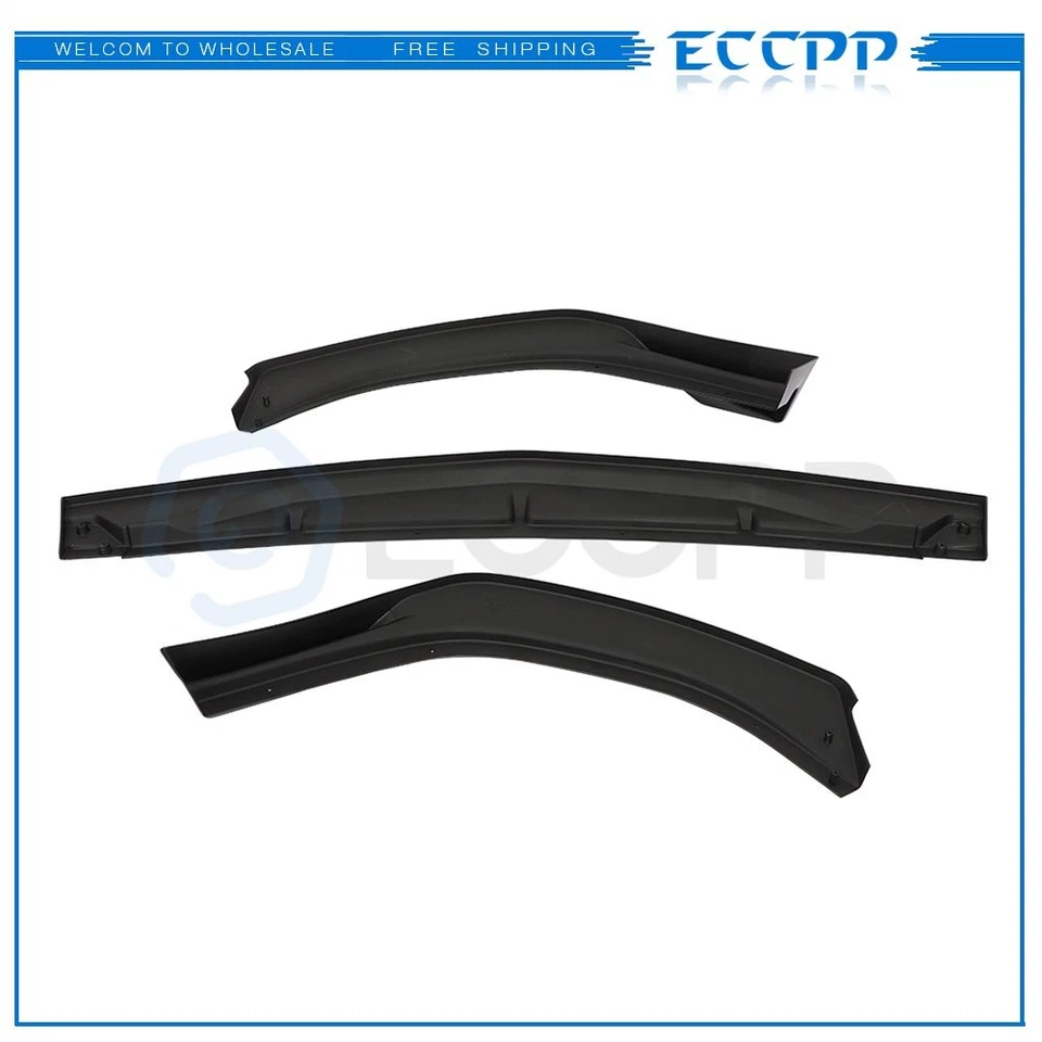 Labio de parachoques delantero de 3 piezas para Hyundai Sonata 2020-2021 - negro brillante Foto 4 de 4
