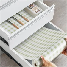 Drawer and Shelf Liner, Non-Slip Kitchen Cabinet Liners Non-Adhesive Thick St...