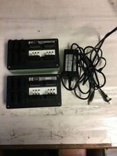 Lot of 2 HME AC40 DC Charger For BAT41 Batteries w/AC Adapter and 20 Batteries